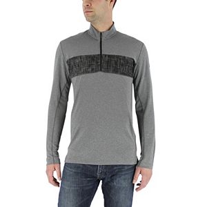 Men's adidas Classic-Fit Chest-Striped Quarter-Zip Pullover