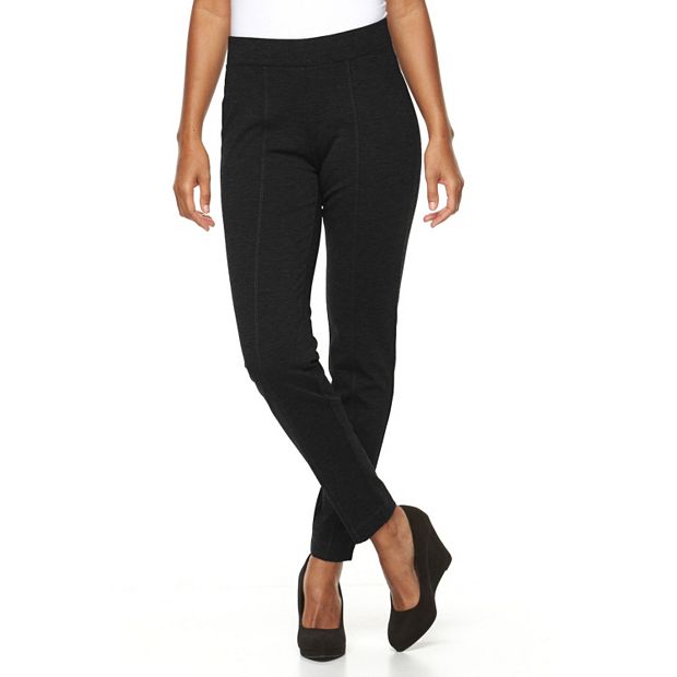 Croft & Barrow® Seamed Pull-On Ponte Pants - Women's