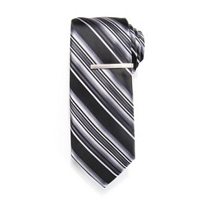 Men's Apt. 9® Patterned Tie & Tie Bar