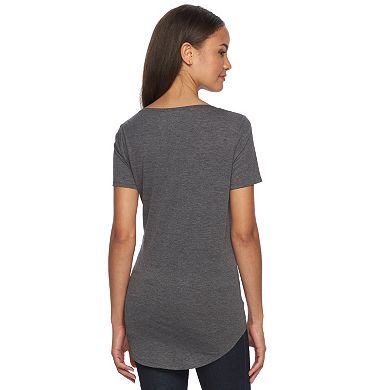 Juniors' Mudd® Short Sleeve V-Neck Tee
