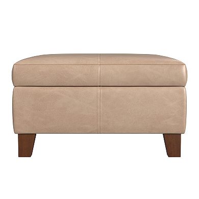 HomePop Luxury Storage Ottoman