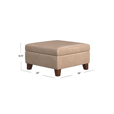 HomePop Luxury Storage Ottoman