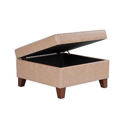 HomePop Luxury Storage Ottoman