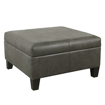 HomePop Luxury Storage Ottoman