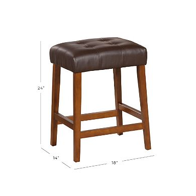HomePop Tufted Counter Stool