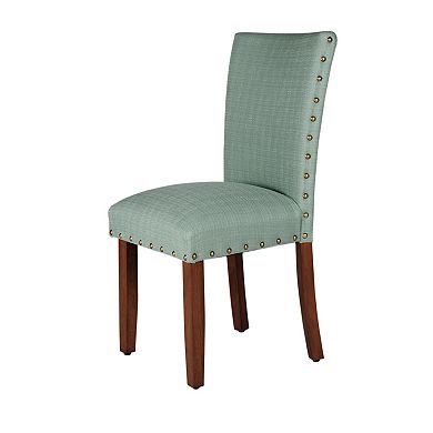 HomePop Nailhead Parsons Dining Chair 2-piece Set