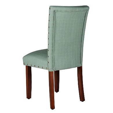 HomePop Nailhead Parsons Dining Chair 2-piece Set