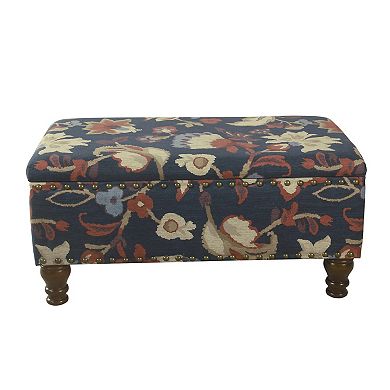 HomePop 35.5" Nailhead Storage Bench