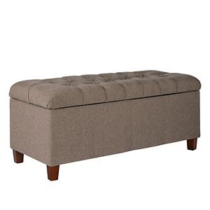 HomePop Tufted Storage Bench