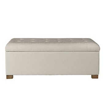 HomePop Tufted Storage Bench