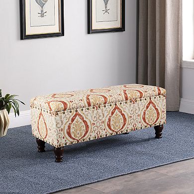 HomePop Nailhead Storage Bench