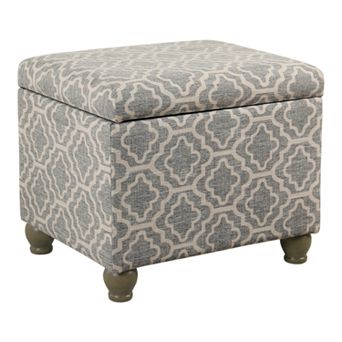HomePop Linen Storage Ottoman