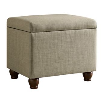 HomePop Linen Storage Ottoman