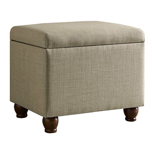 HomePop Linen Storage Ottoman