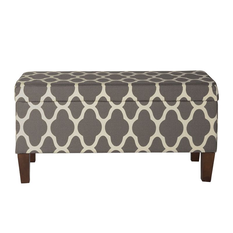 HomePop Geometric Storage Bench, Grey - 38116108 - Furniture Give your entryway a charming look with this geome sku 38116108