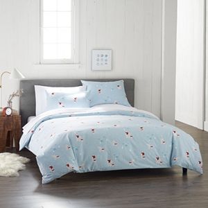 Cuddl Duds Flannel Duvet Cover Set