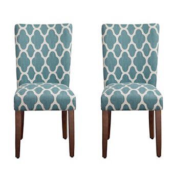 HomePop Geometric Parson Chair 2 pc Set