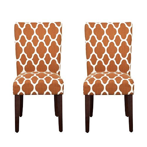 HomePop Geometric Parson Chair 2-piece Set