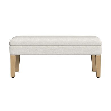 HomePop Textured Storage Bench