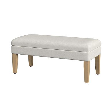 HomePop Textured Storage Bench