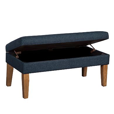 HomePop Textured Storage Bench