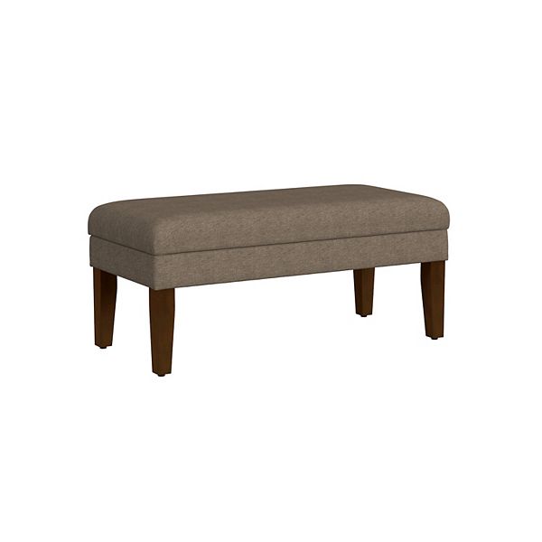 HomePop Textured Storage Bench - Brown