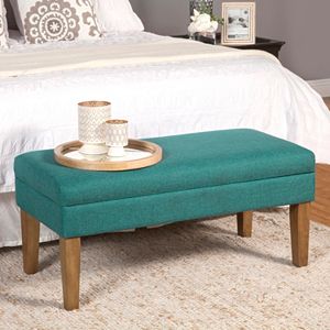 HomePop Textured Storage Bench