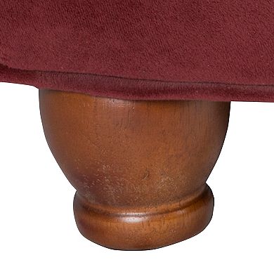 HomePop Button Tufted Round Storage Ottoman