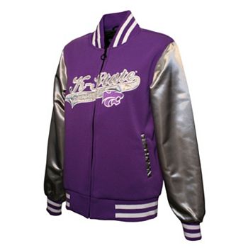 Kansas State Cropped Varsity Jacket - Cherry Co.