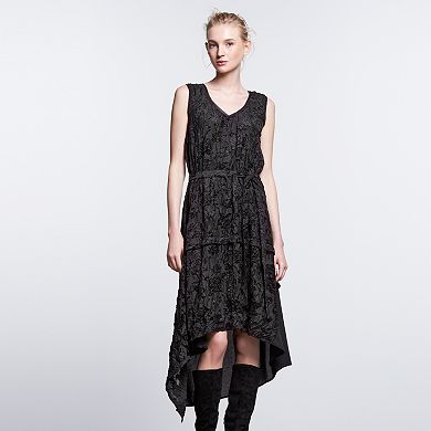 Women's Simply Vera Vera Wang Simply Noir Velvet A-Line Dress