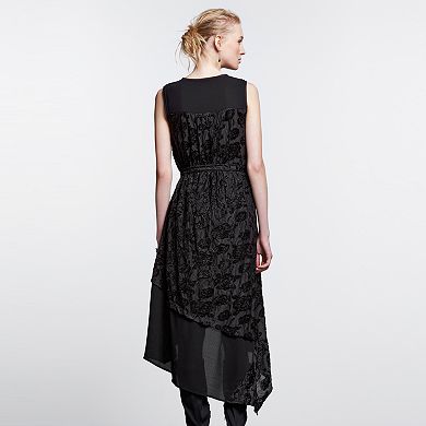 Women's Simply Vera Vera Wang Simply Noir Velvet A-Line Dress