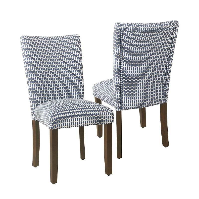 HomePop Parson Dining Chair 2-piece Set, Blue