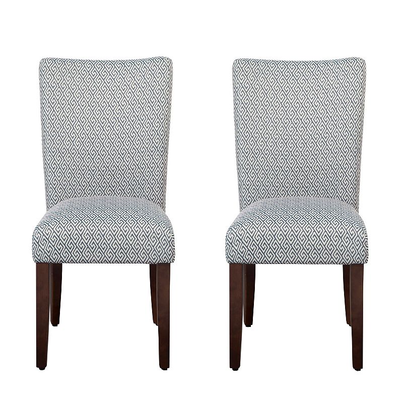 HomePop Parson Dining Chair 2-piece Set, Blue