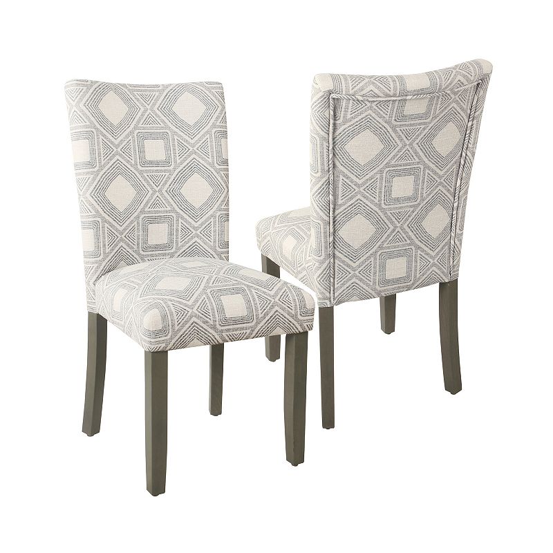 HomePop Parson Dining Chair 2-piece Set, Grey
