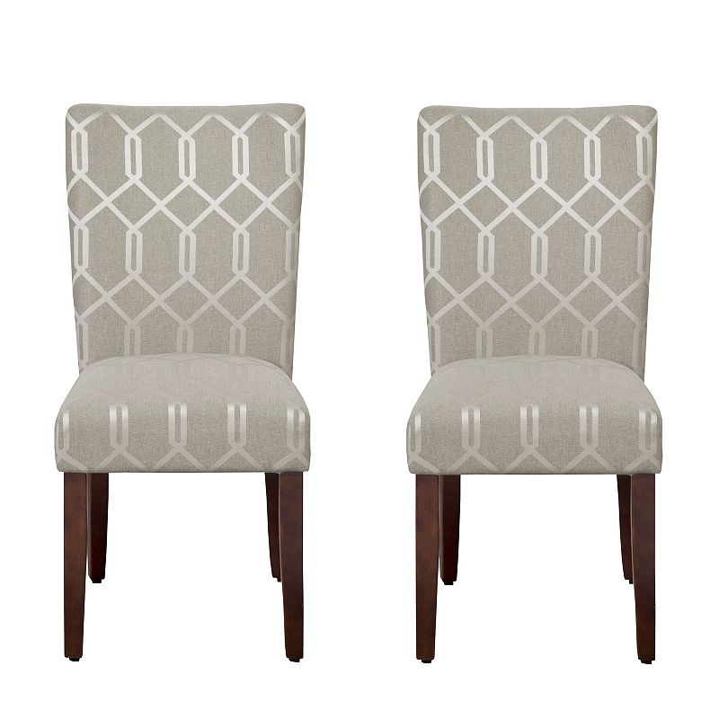 HomePop Parson Dining Chair 2-piece Set, Grey