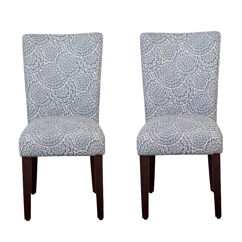 HomePop Parson Dining Chair 2-piece Set, Blue