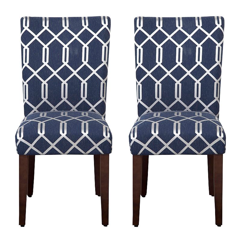 HomePop Parson Dining Chair 2-piece Set, Blue