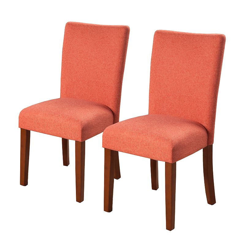HomePop Parson Dining Chair 2-piece Set, Orange