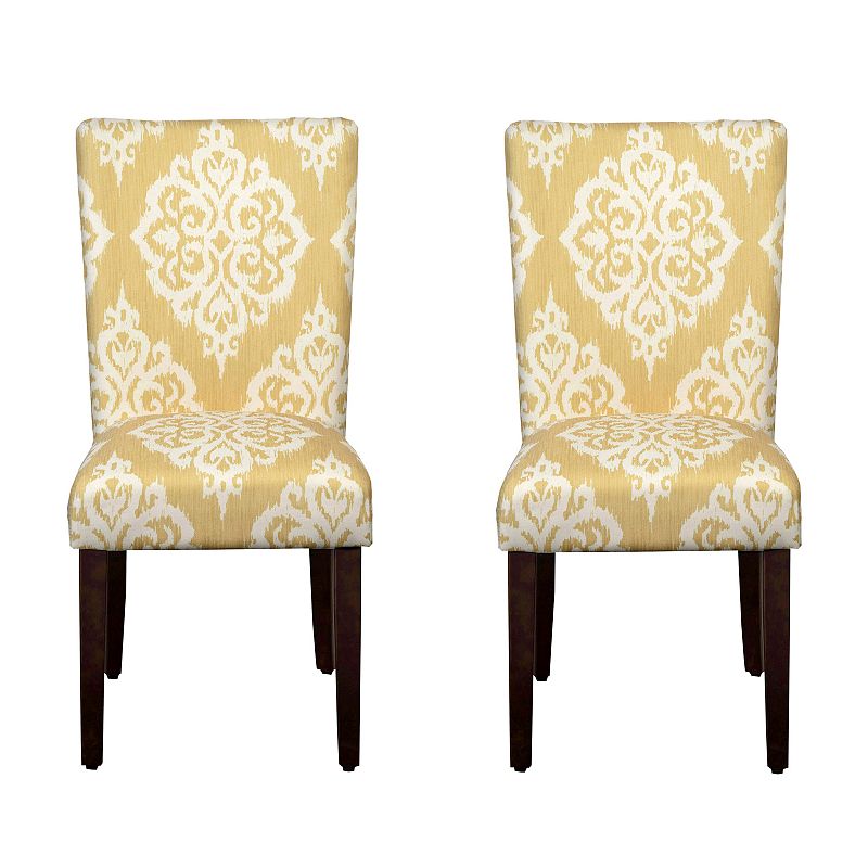 HomePop Parson Dining Chair 2-piece Set, Yellow