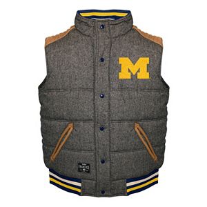 Men's Franchise Club Michigan Wolverines Legacy Reversible Vest