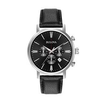 Bulova Men's Classic Leather Chronograph Watch - 96B262
