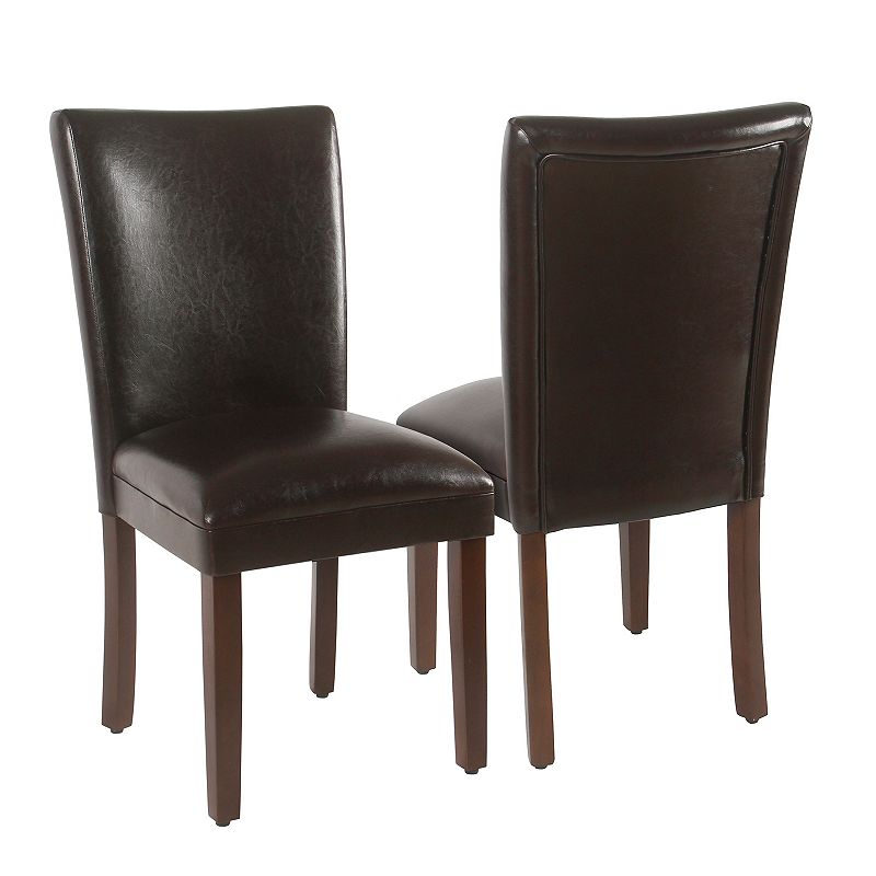 HomePop Parson Dining Chair 2-piece Set, Brown - 62374887 - Furniture Complete your dining room decor with this stylish  sku 62374887