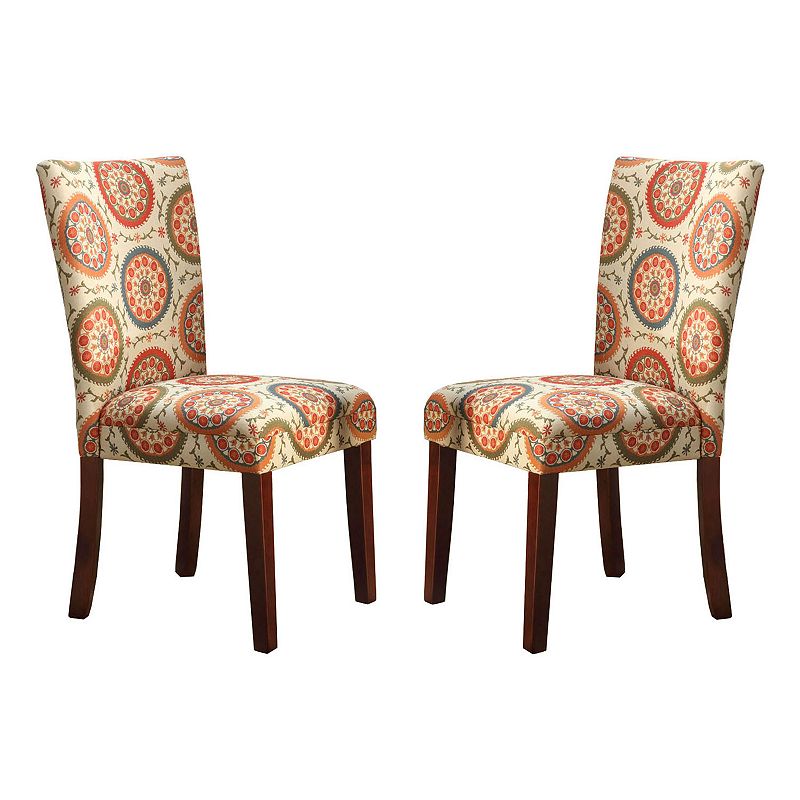 HomePop Parson Dining Chair 2-piece Set, Brown