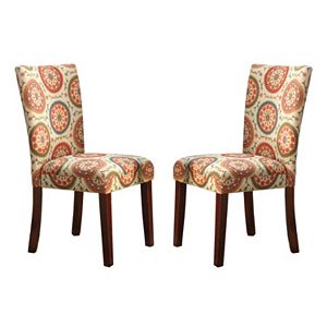 HomePop Pattern Parson Dining Chair 2-piece Set