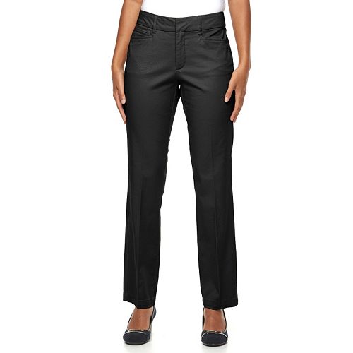 Women's Croft & Barrow® Comfort Waist StraightLeg Pants