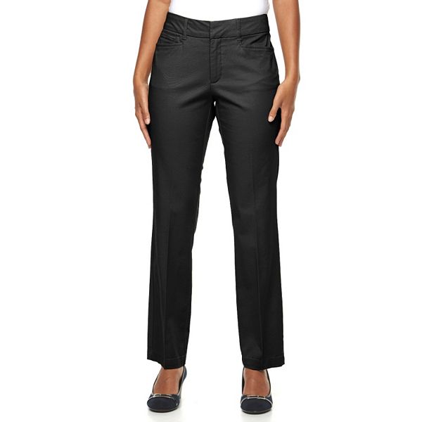 Women's Croft & Barrow® Comfort Waist StraightLeg Pants