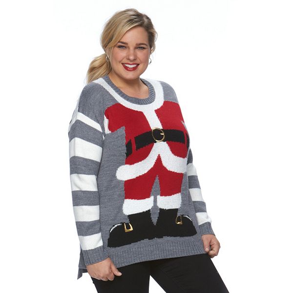 Plus Size US Sweaters Christmas Crewneck Sweater