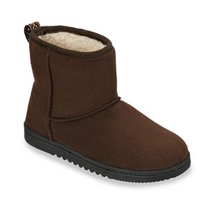 Dearfoams Women's Microfiber Memory Foam Bootie Slippers