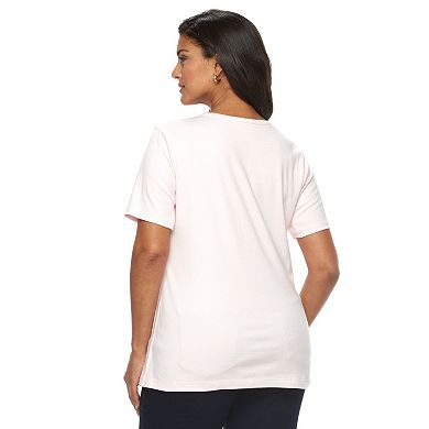 Plus Size Croft & Barrow® Essential Crewneck Tee