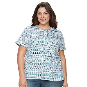 Plus Size Croft & Barrow® Essential Crewneck Tee